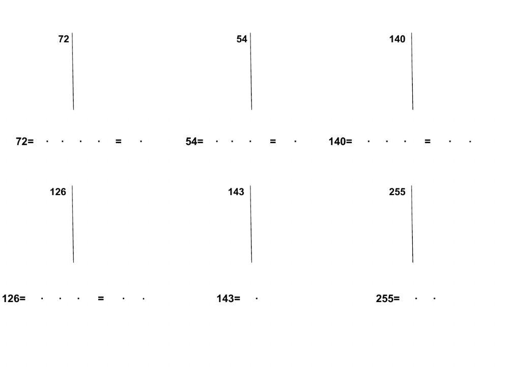 Factorización números primos