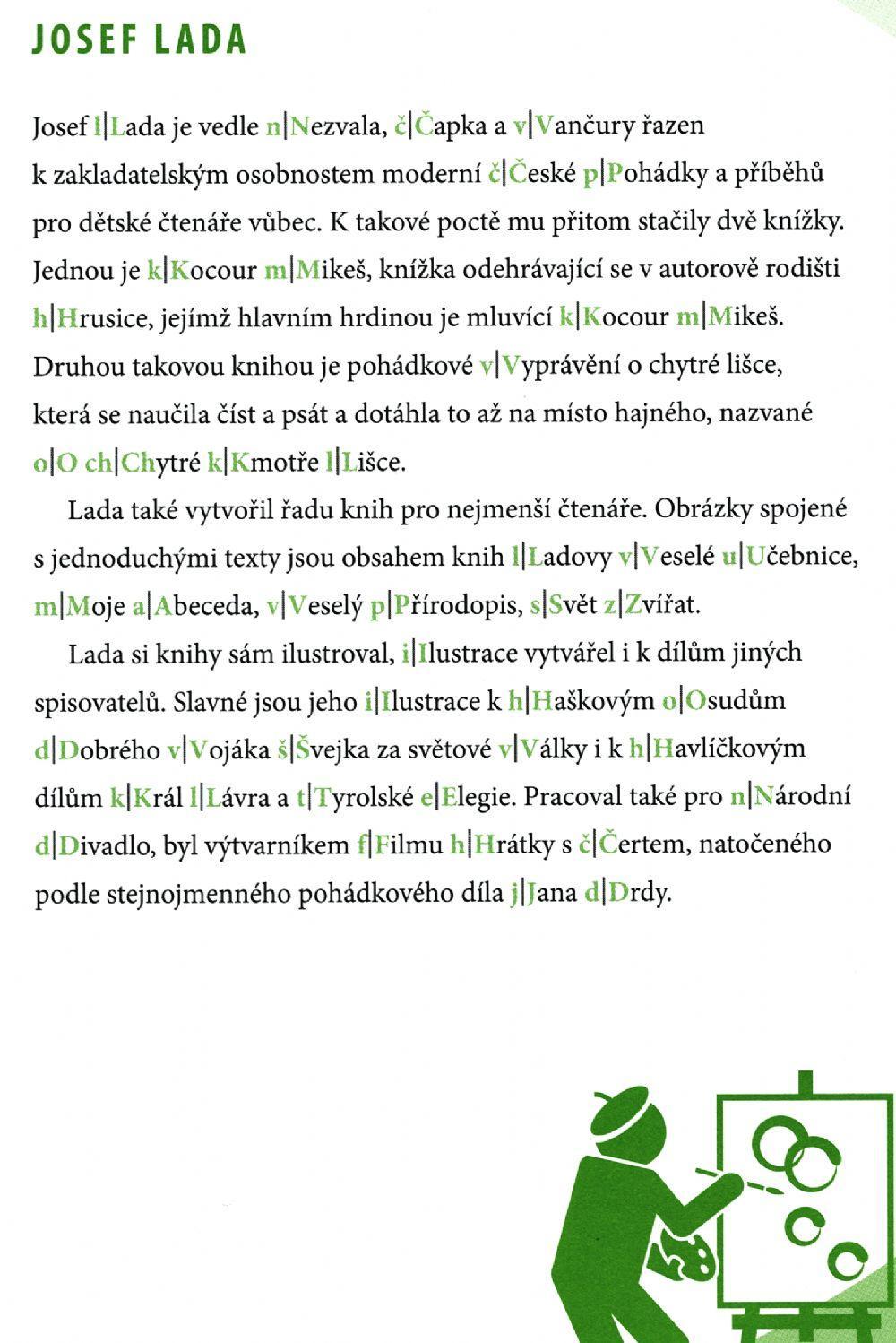 Velká písmena - J. Lada