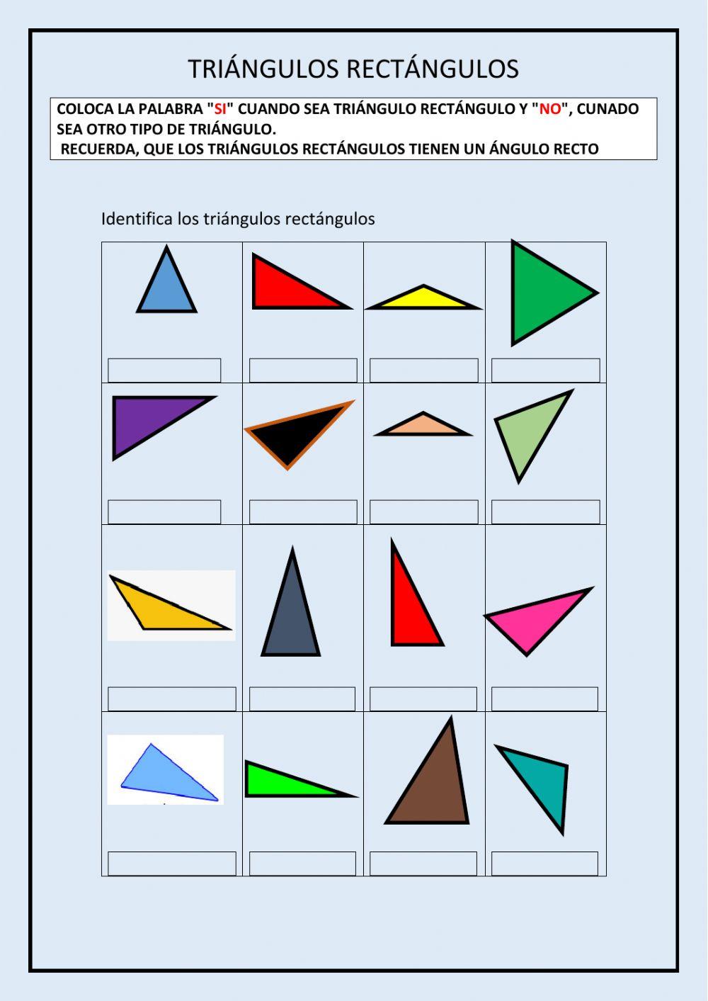 Triángulos rectángulos