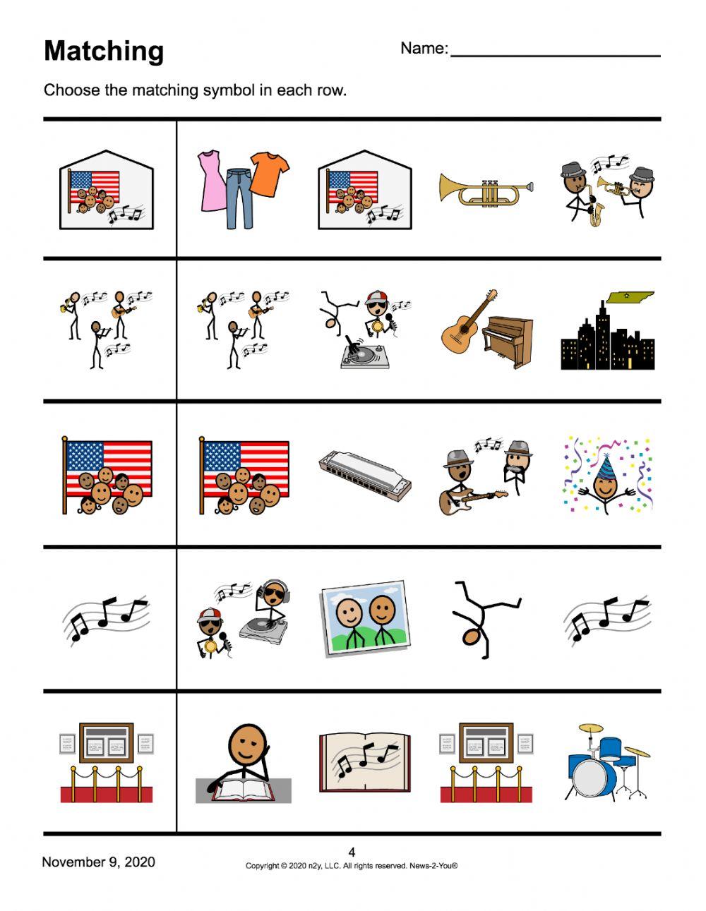 News 2 You African American Music Museum Worksheets online exercise for News 2 You African American Music Museum Worksheets online exercise for