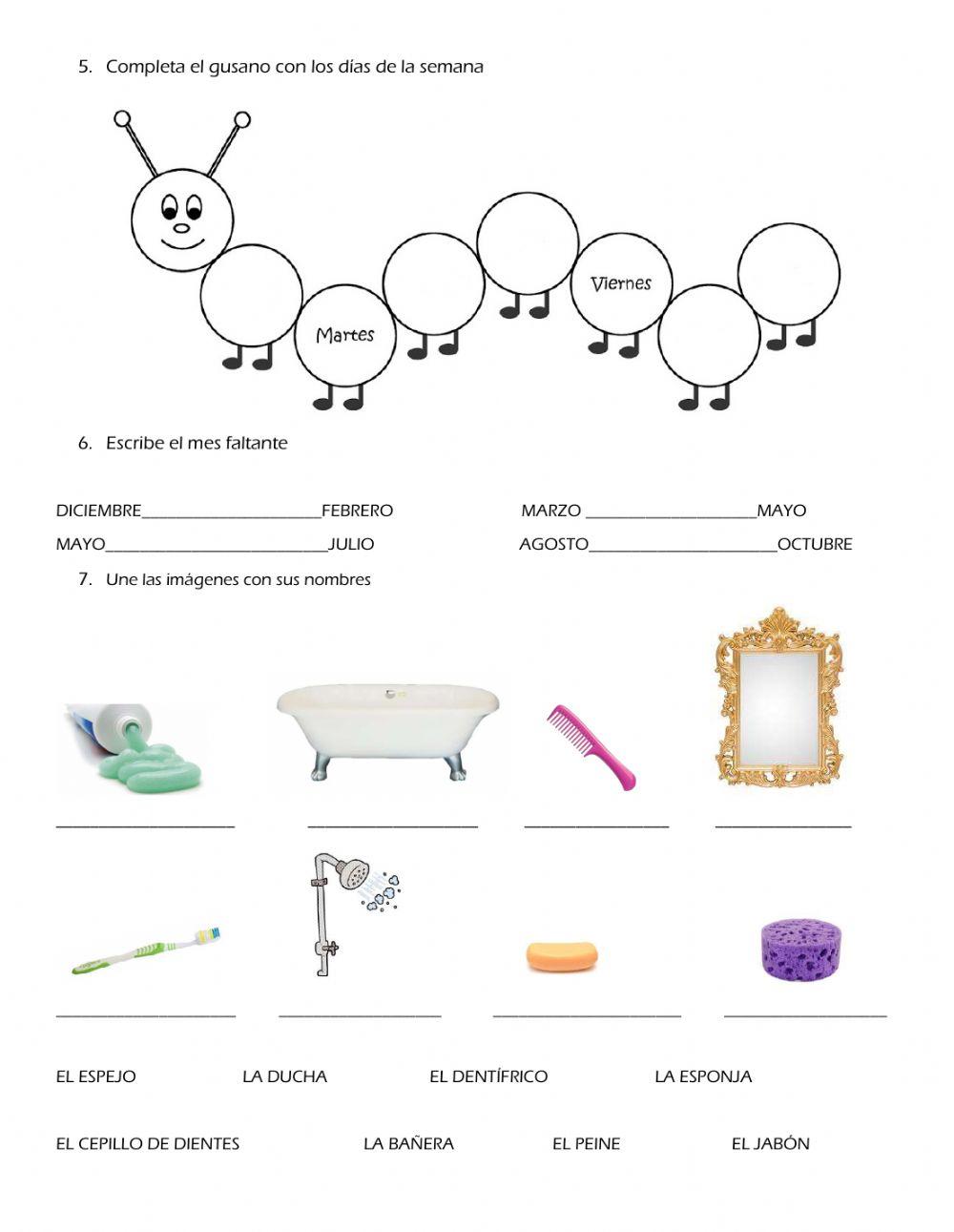 Repaso Colega 1 Unidades 1 a 3