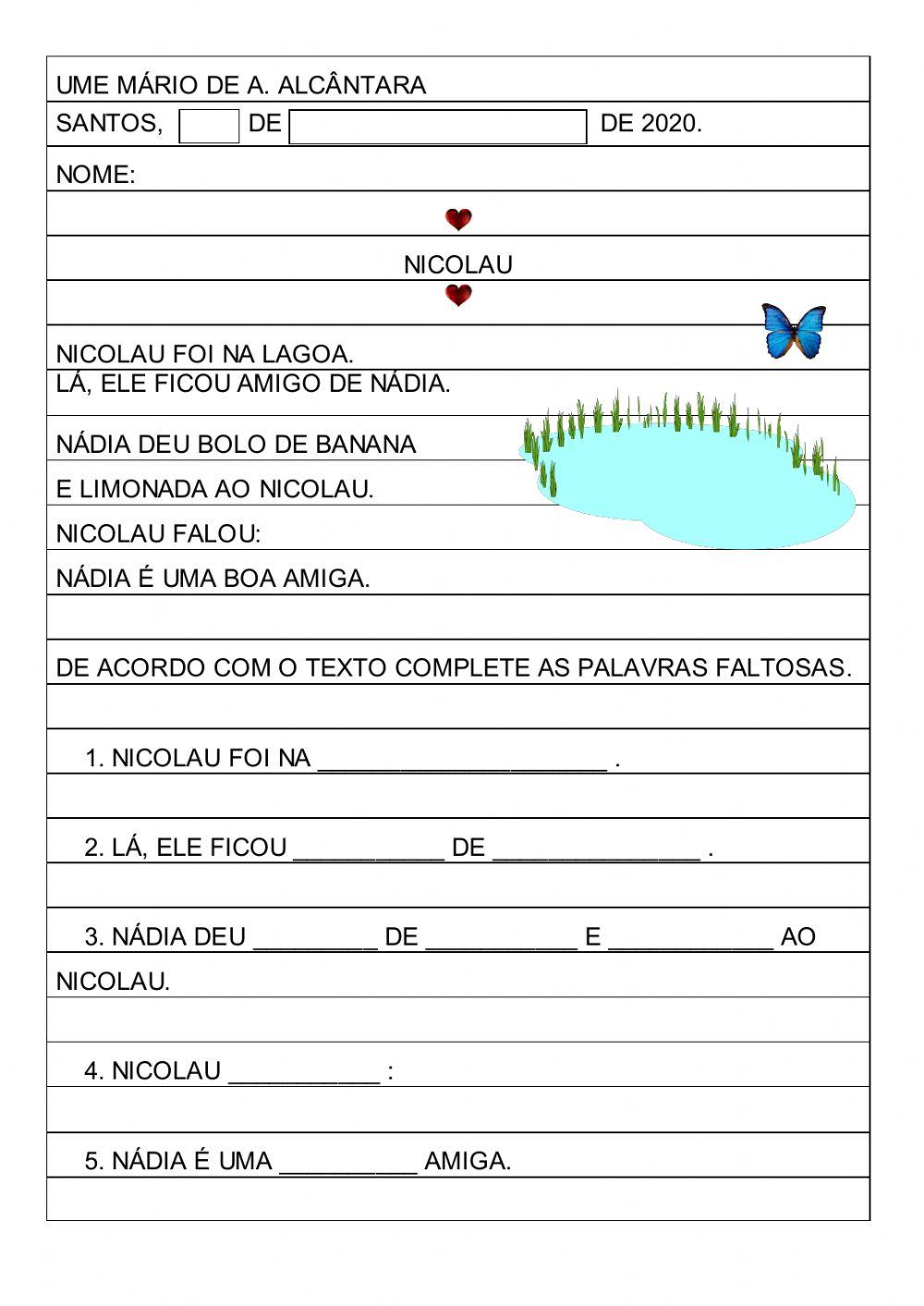 Produção de texto
