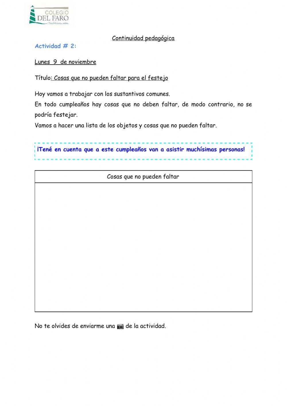 Actividades de refuerzo