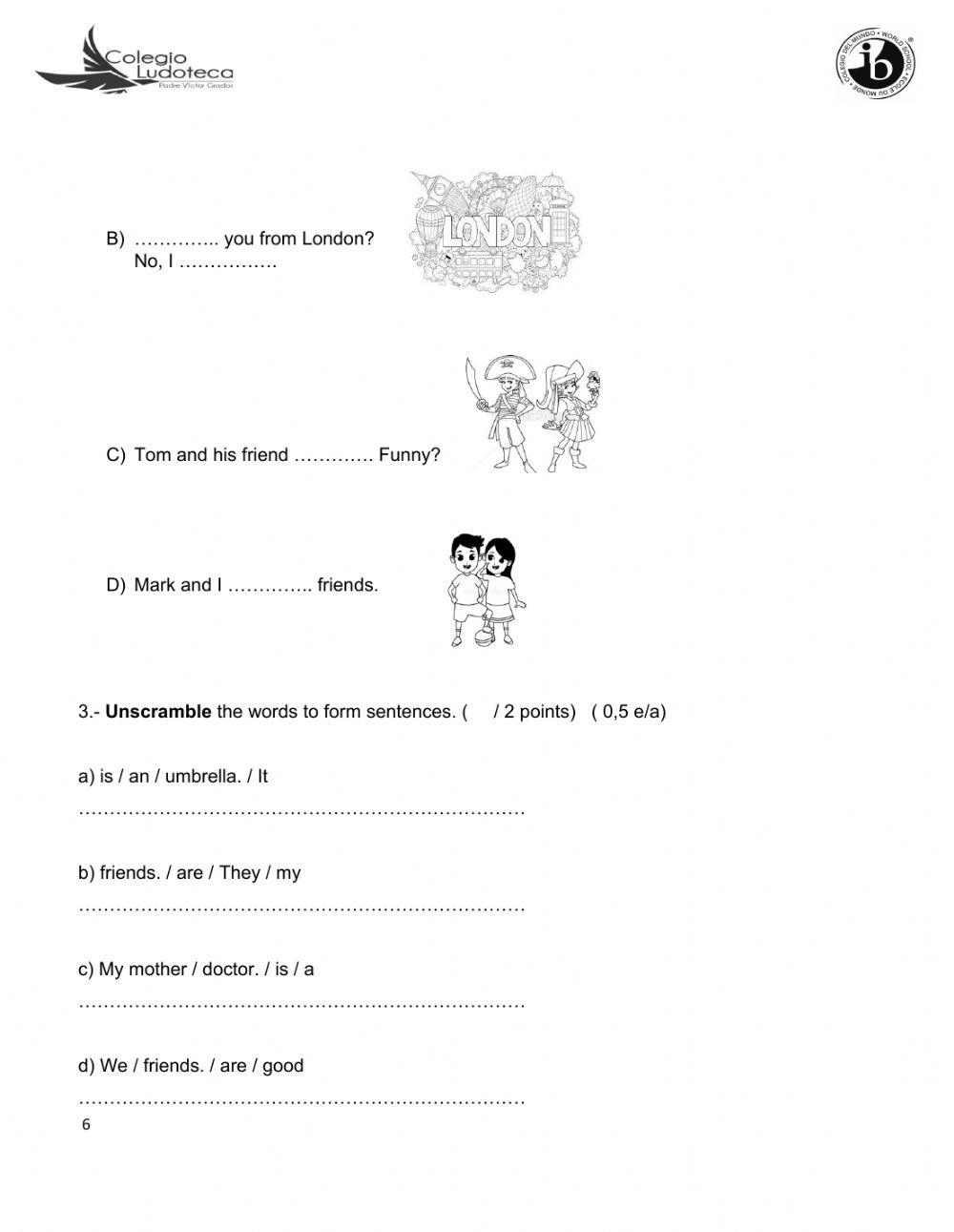 Sumative assessment Unit 1