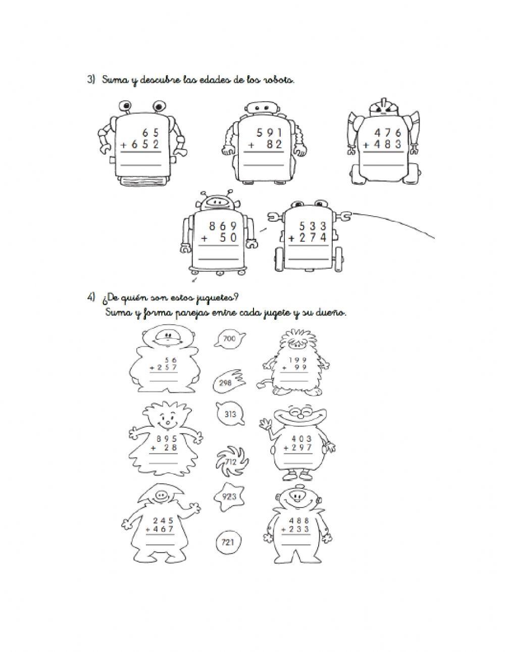 Suma y resta centena