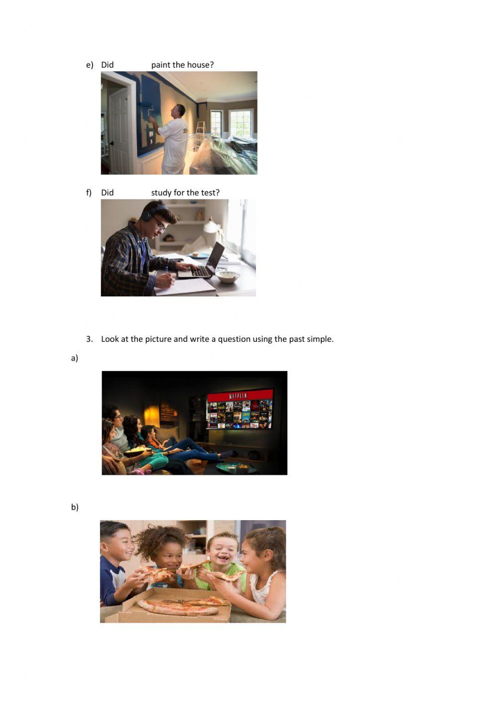 Writing worksheet - 5th grade