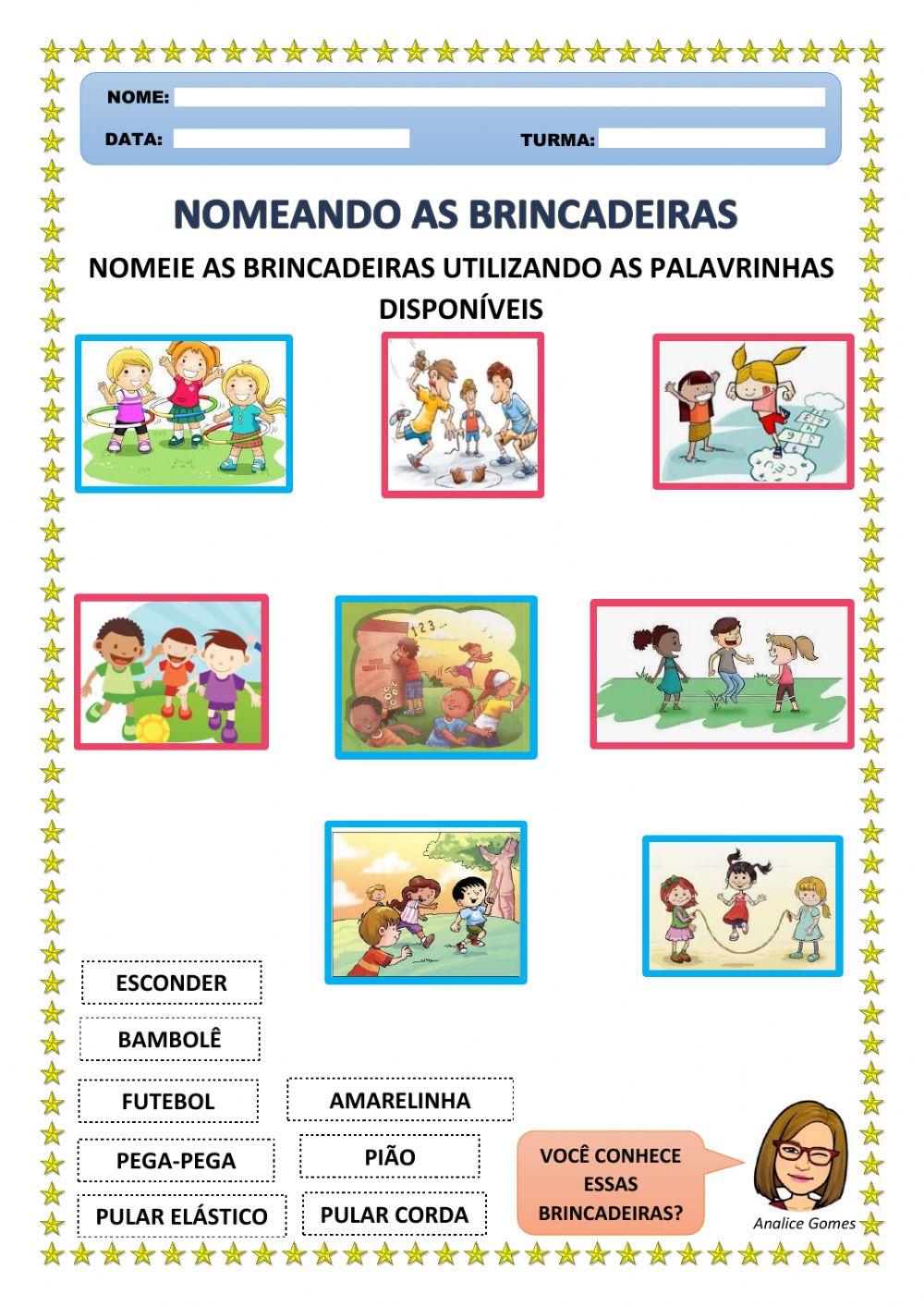 Nomeando as Brincadeiras