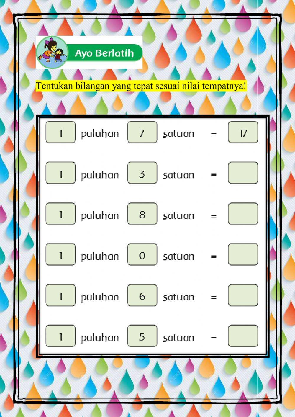 Menentukan nilai tempat