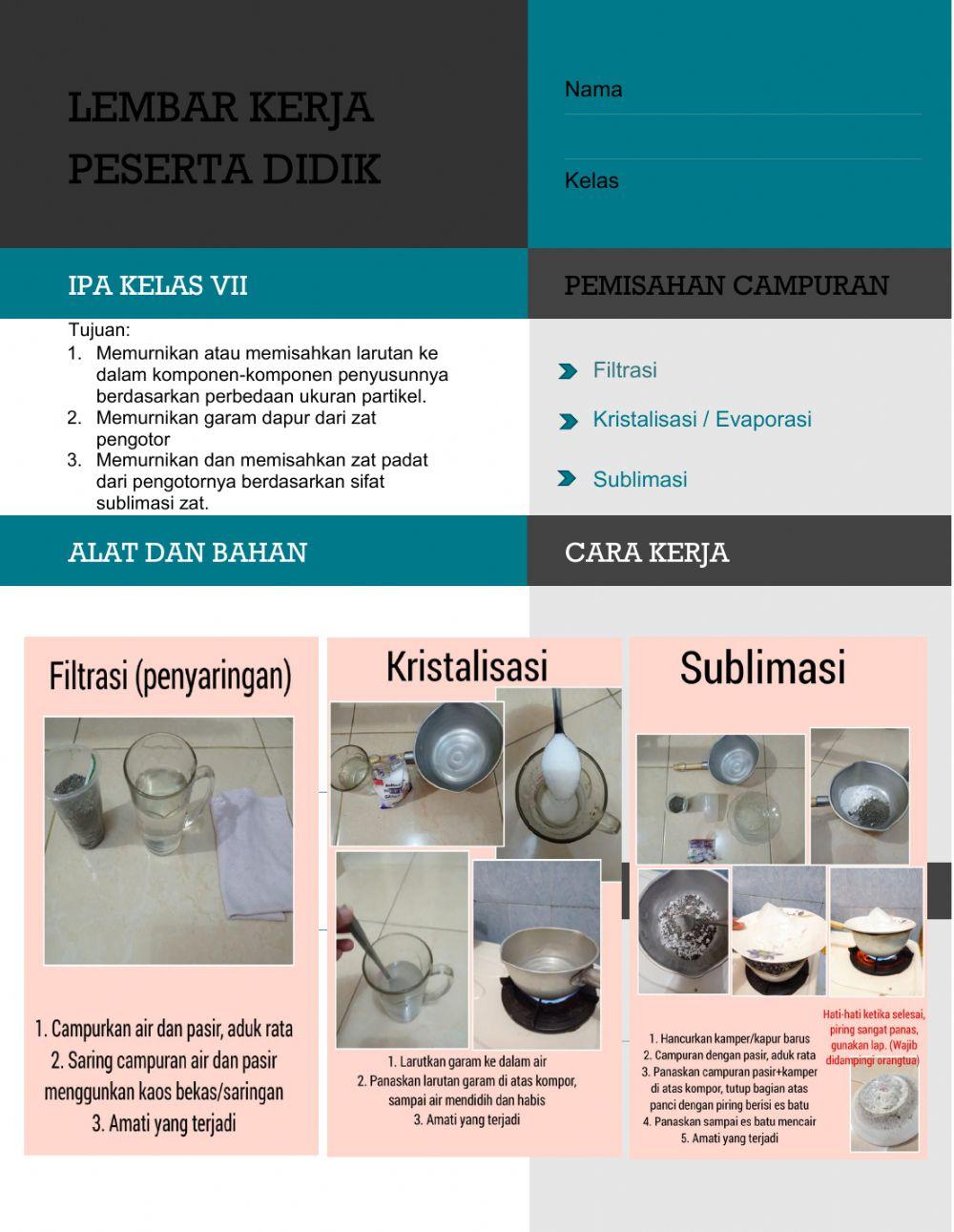 LKPD Pemisahan Campuran