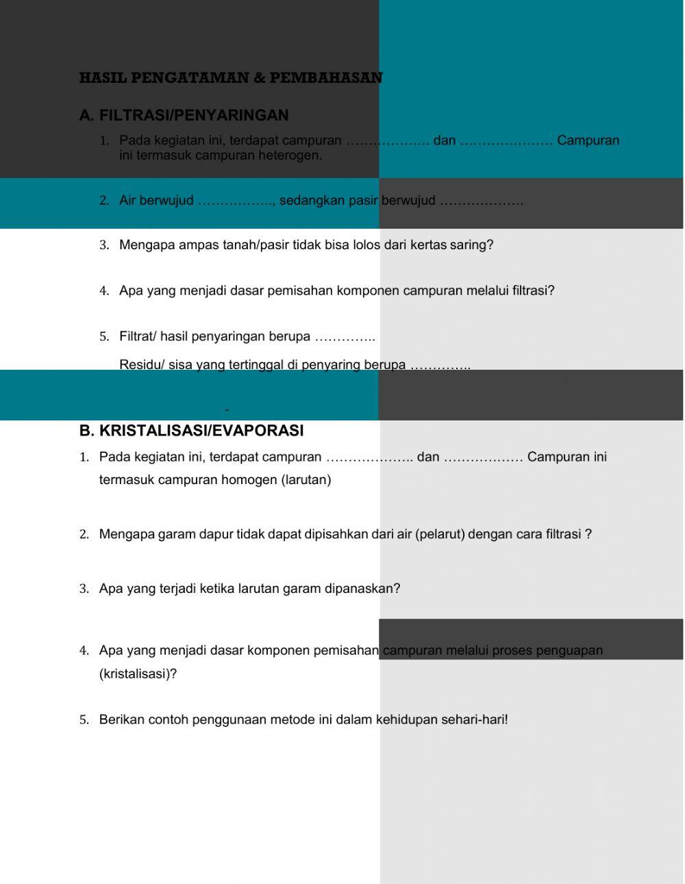 LKPD Pemisahan Campuran