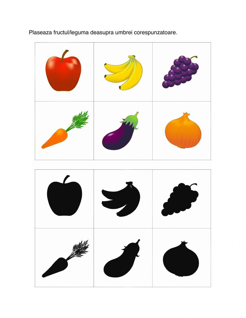 Gaseste umbra-fructe si legume