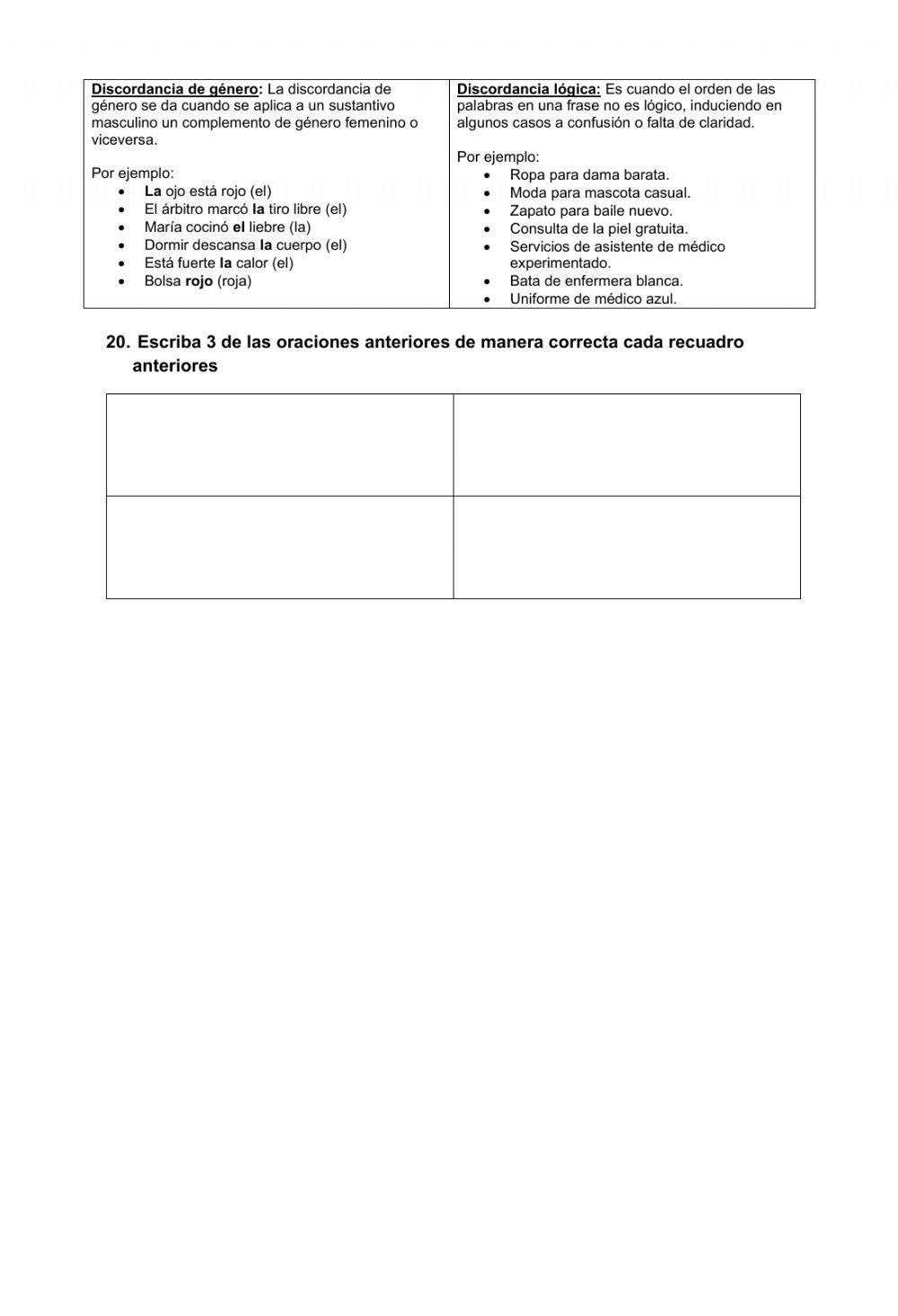 LA ORACIÓN GRAMATICAL 