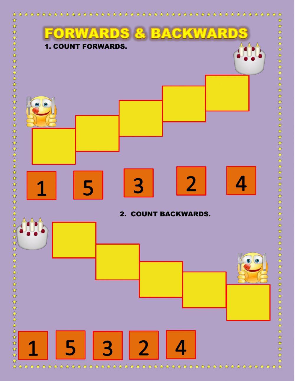 Forwards and ba… | Free Interactive Worksheets | 479219