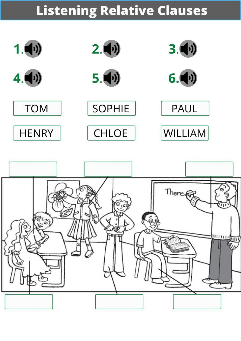 Listening Relative Clauses