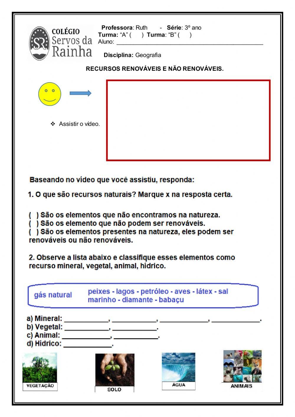 Recursos naturais Recursos naturais