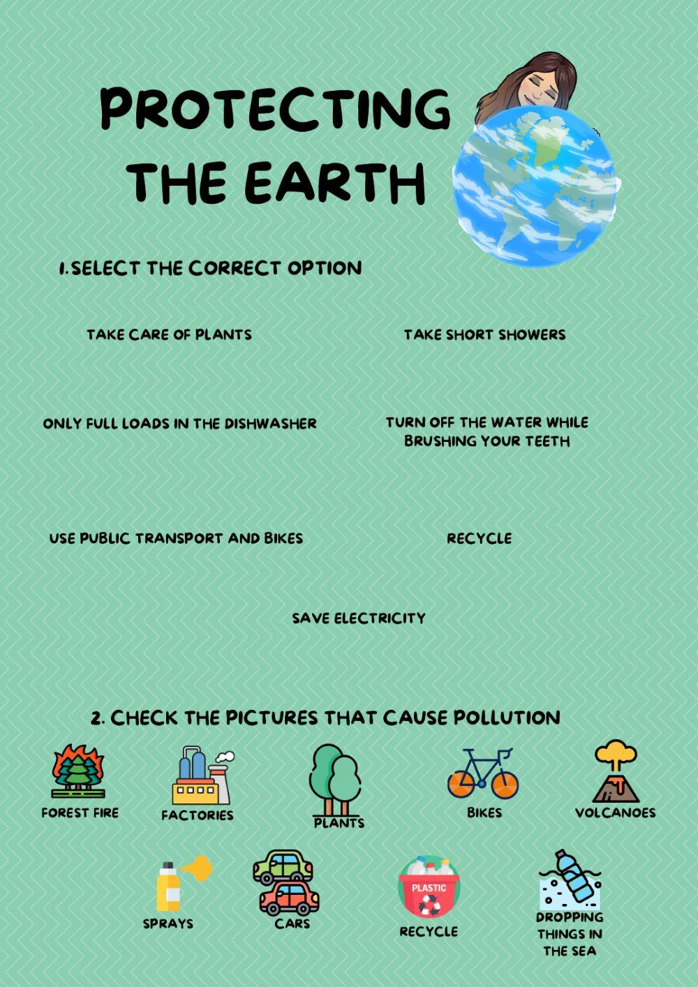 Protecting the earth