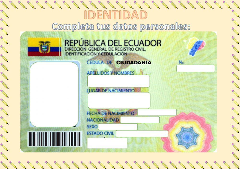 Identidad - La cédula de ciudadanía