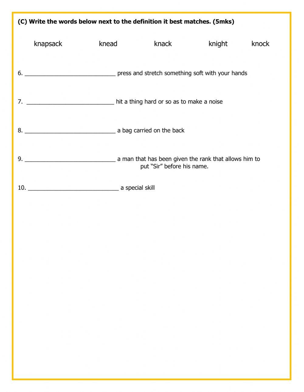 Word Study-Sounds of Ch