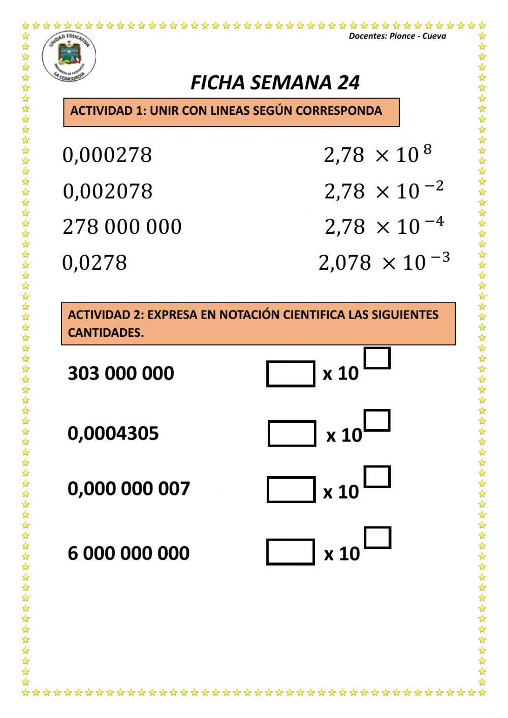 Notación científica