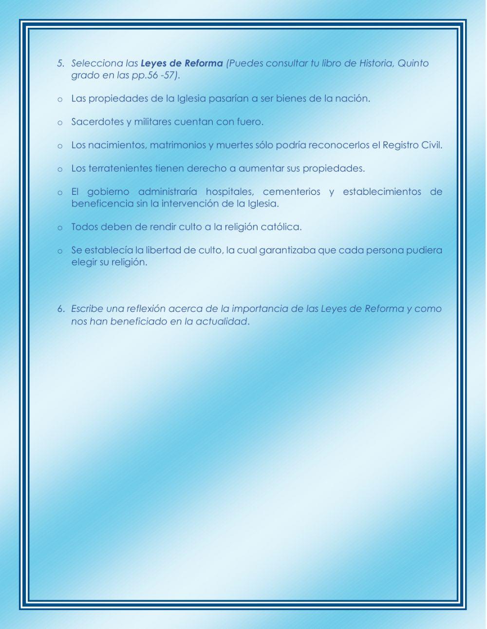 La Guerra de Reforma