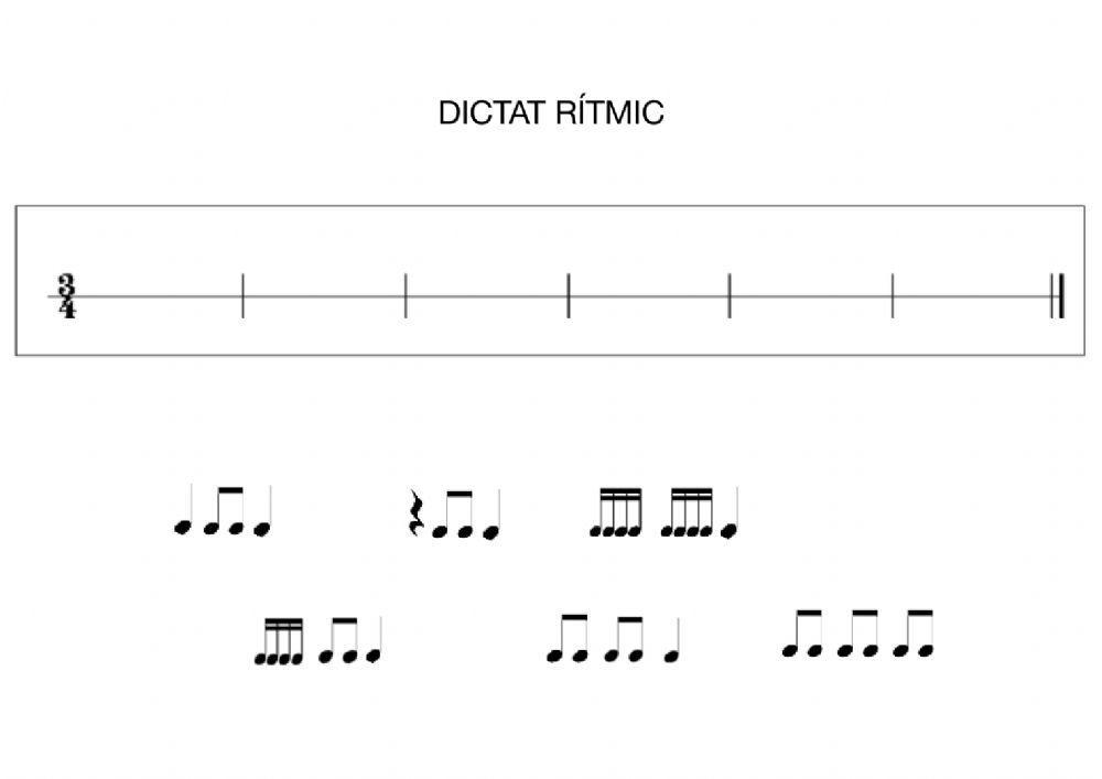 Dictat rítmic (5è, 2)