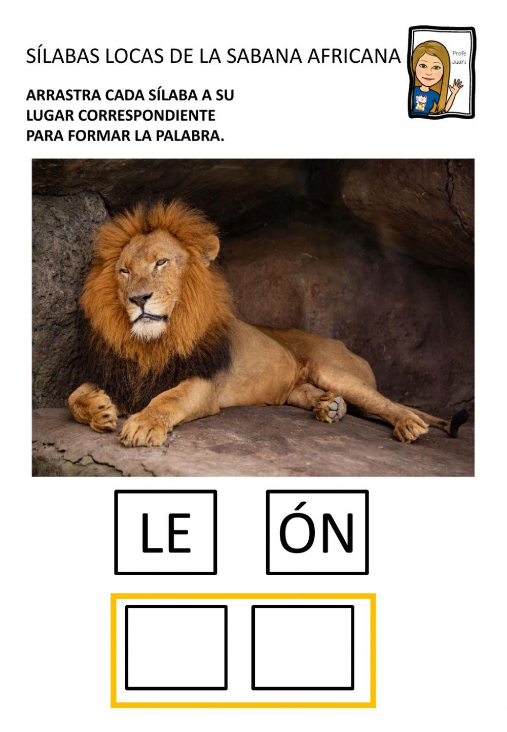 Sílabas locas de la Sabana Africana