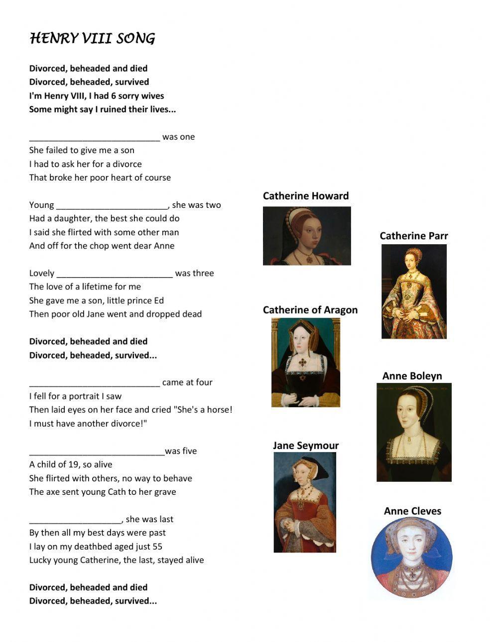 Henry VIII - song (Horrible Histories)