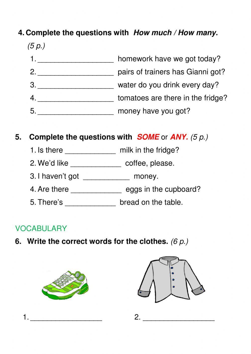 More 1 - UNIT 7 - TEST