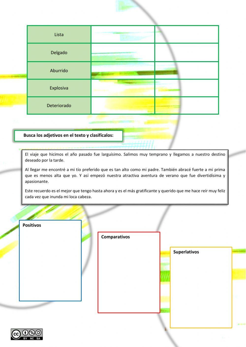 Grados del adjetivo Grados del adjetivo