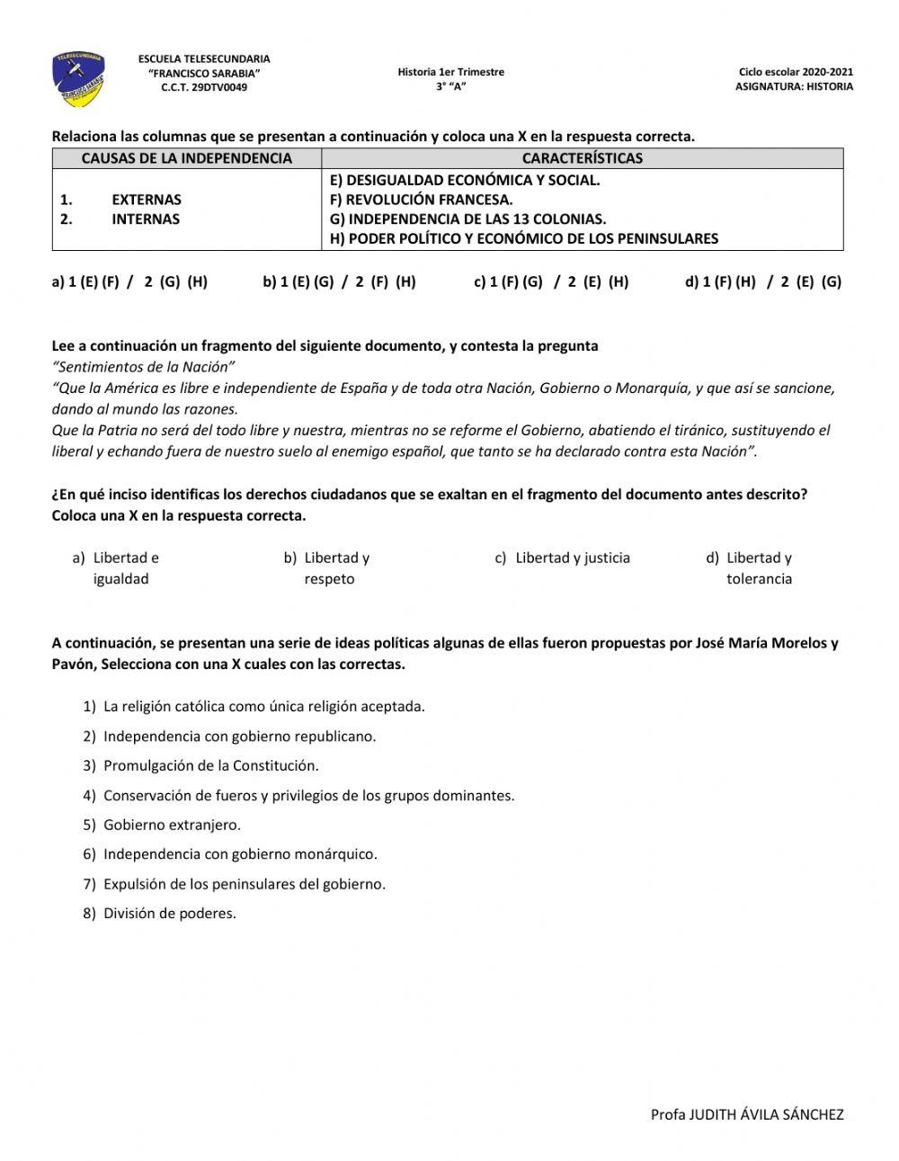 Historia 1er Trimestre