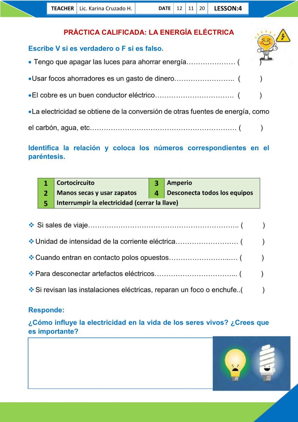 La energía eléctrica