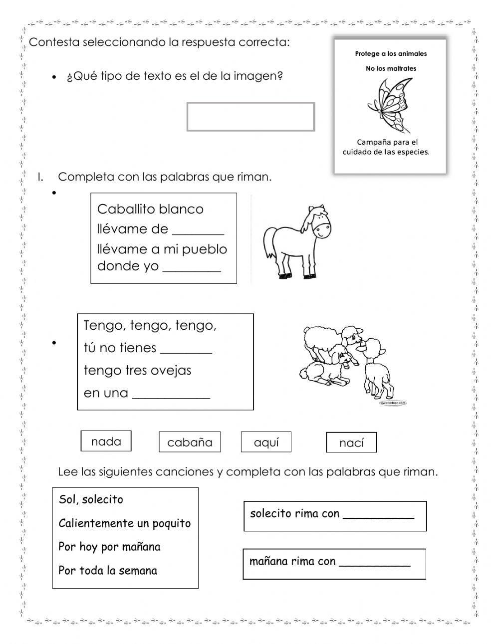 Examen Español 1er Trimestre