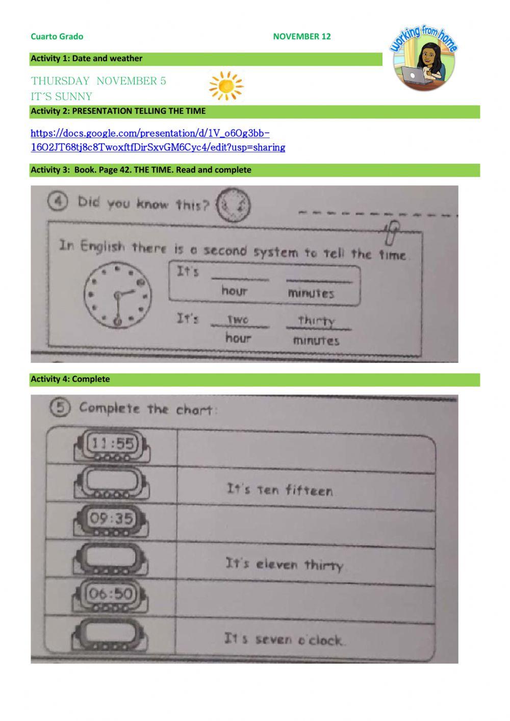 4thgrade november 12