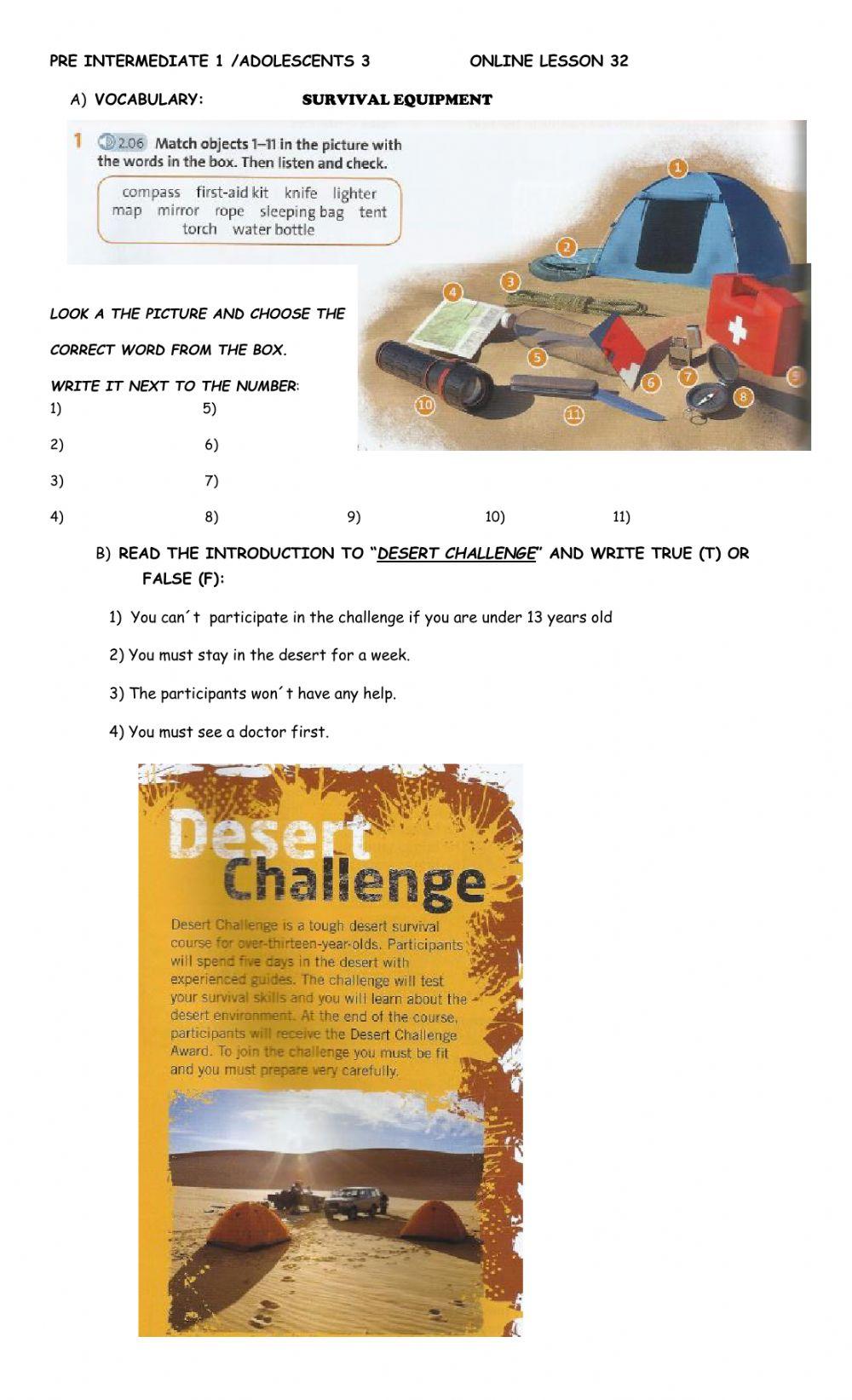 Lesson 32         Pre intermediate 1-Ado 3