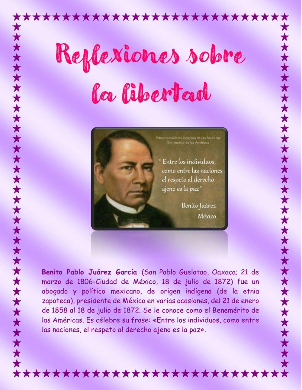 Reflexiones sobre la libertad