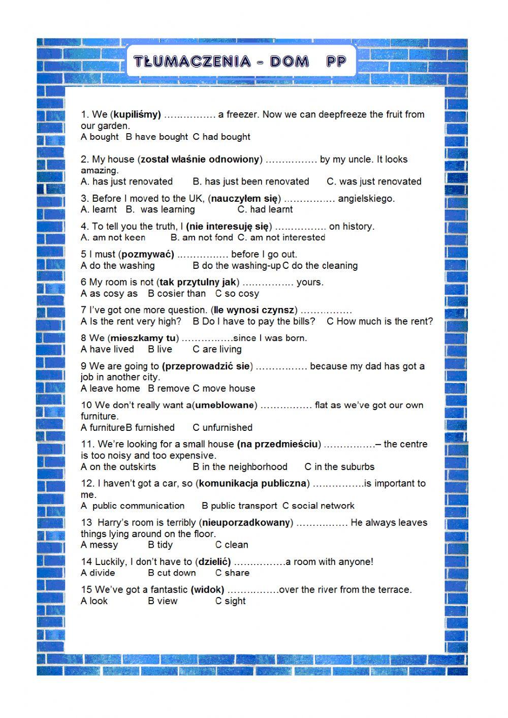 House tłumaczenia PP