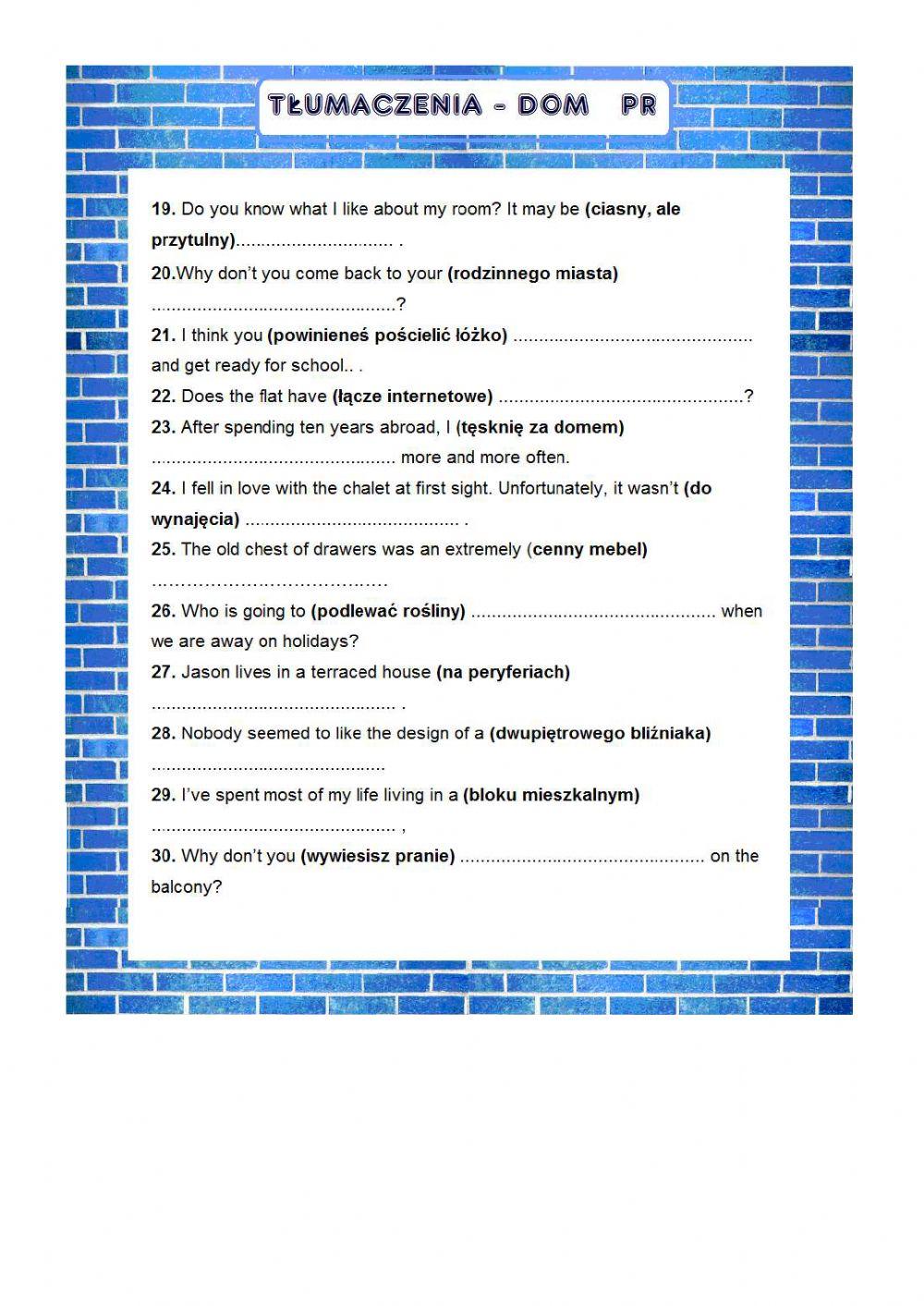 House tłumaczenia PR