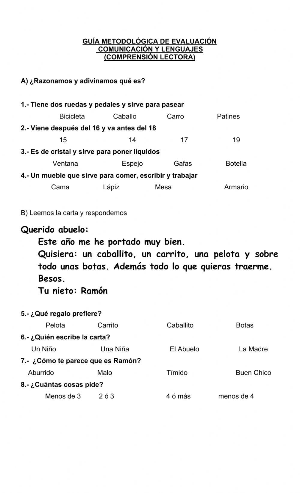 Comprensión lectora