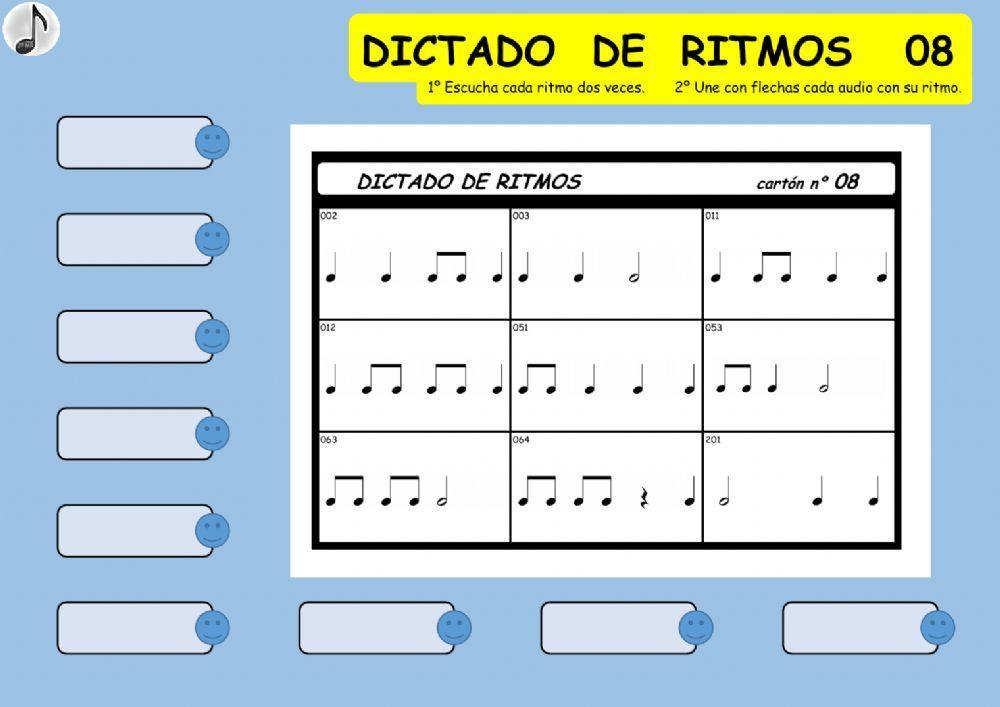 DICTADO DE RITMOS 08