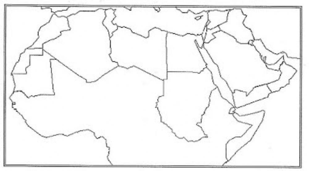 توزيع دول العالم العربي