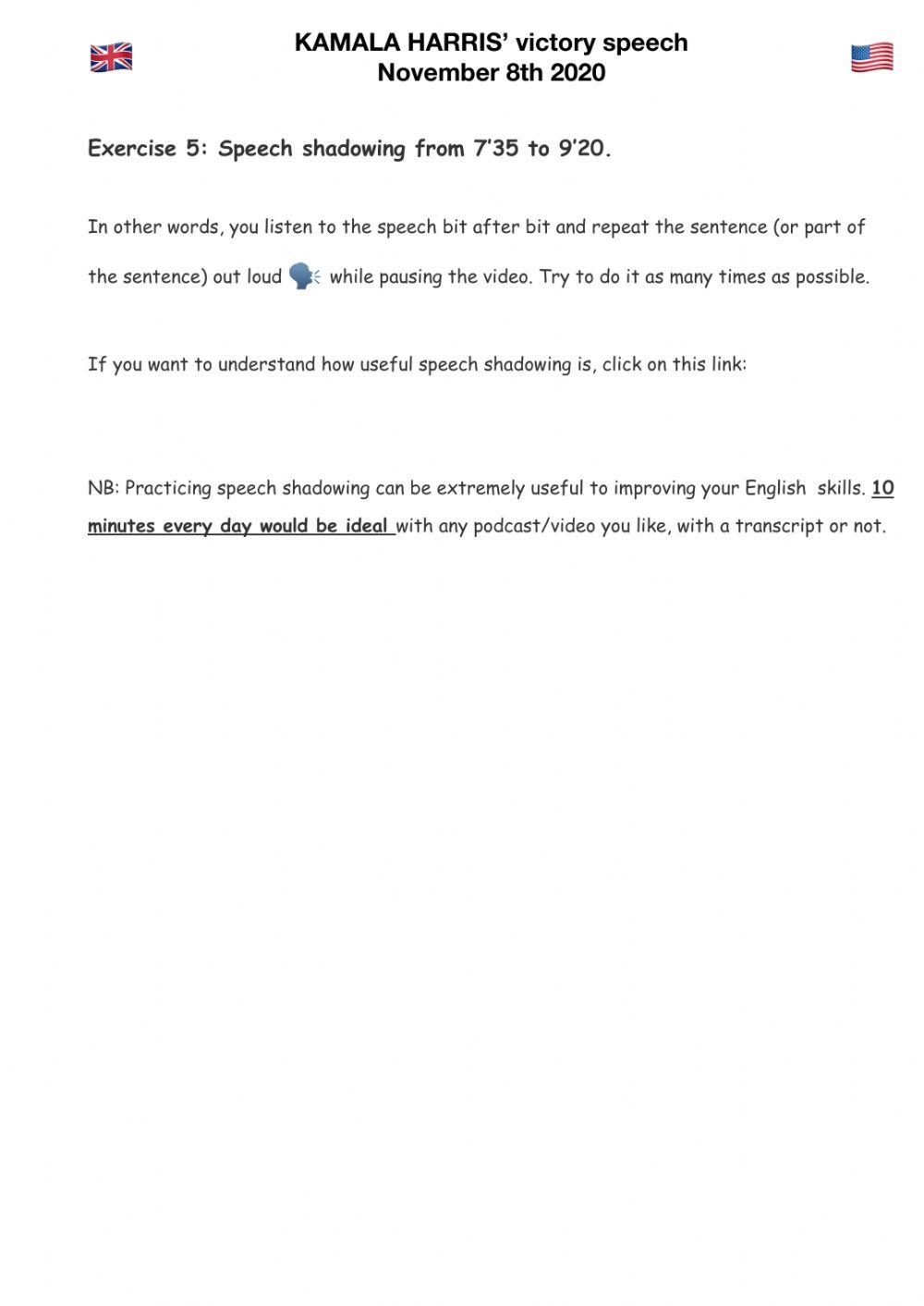 Kamala's Harris' victory speech 2020