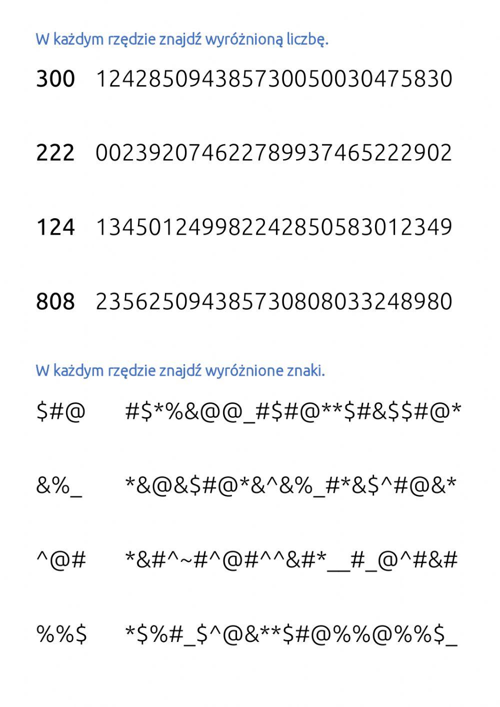 Znajdź wyróżniony element.