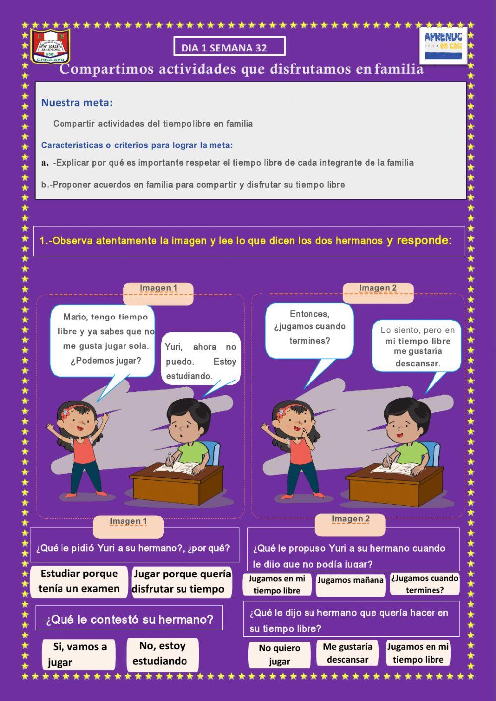 Compartimos actividades que disfrutamos en nuestro tiempo libre