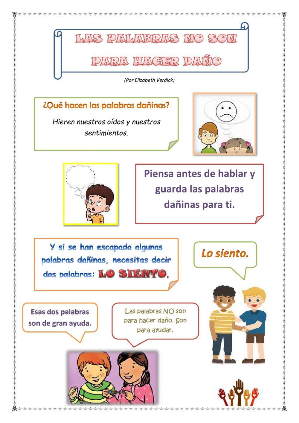 El respeto.Las palabras no hacen daño.