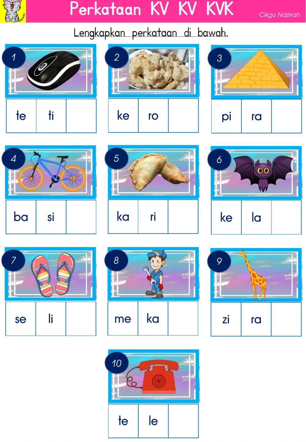 Perkataan kv kv kvk 2