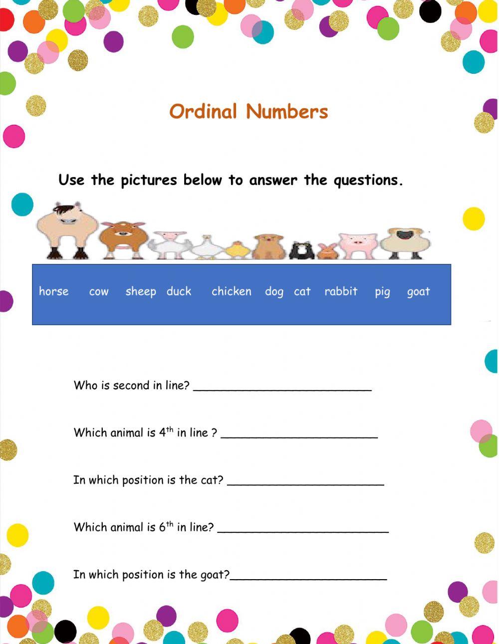 Ordinal Numbers