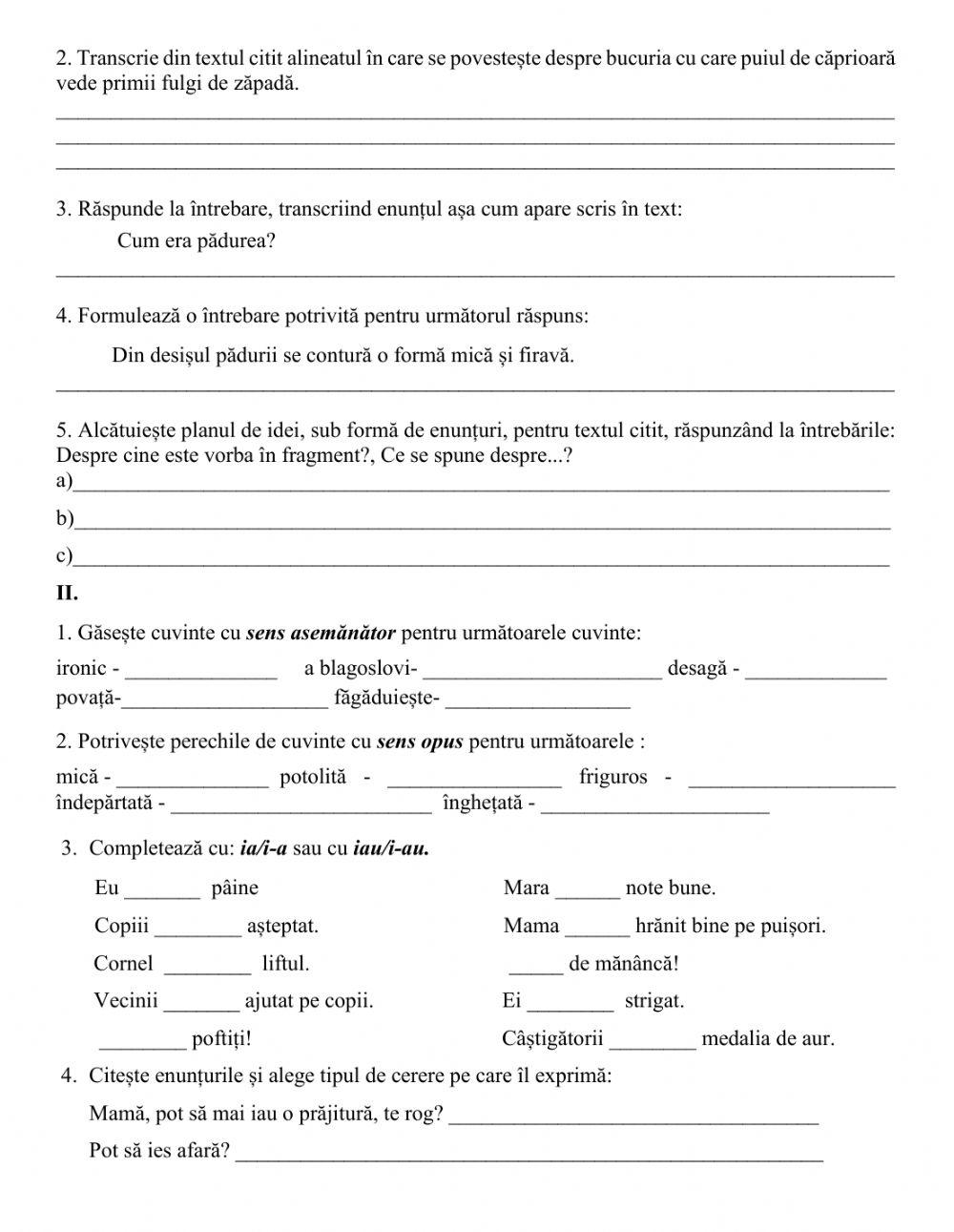 Evaluare Unitatea de învățare ,,Magia cărților”, clasa a III-a, LLR