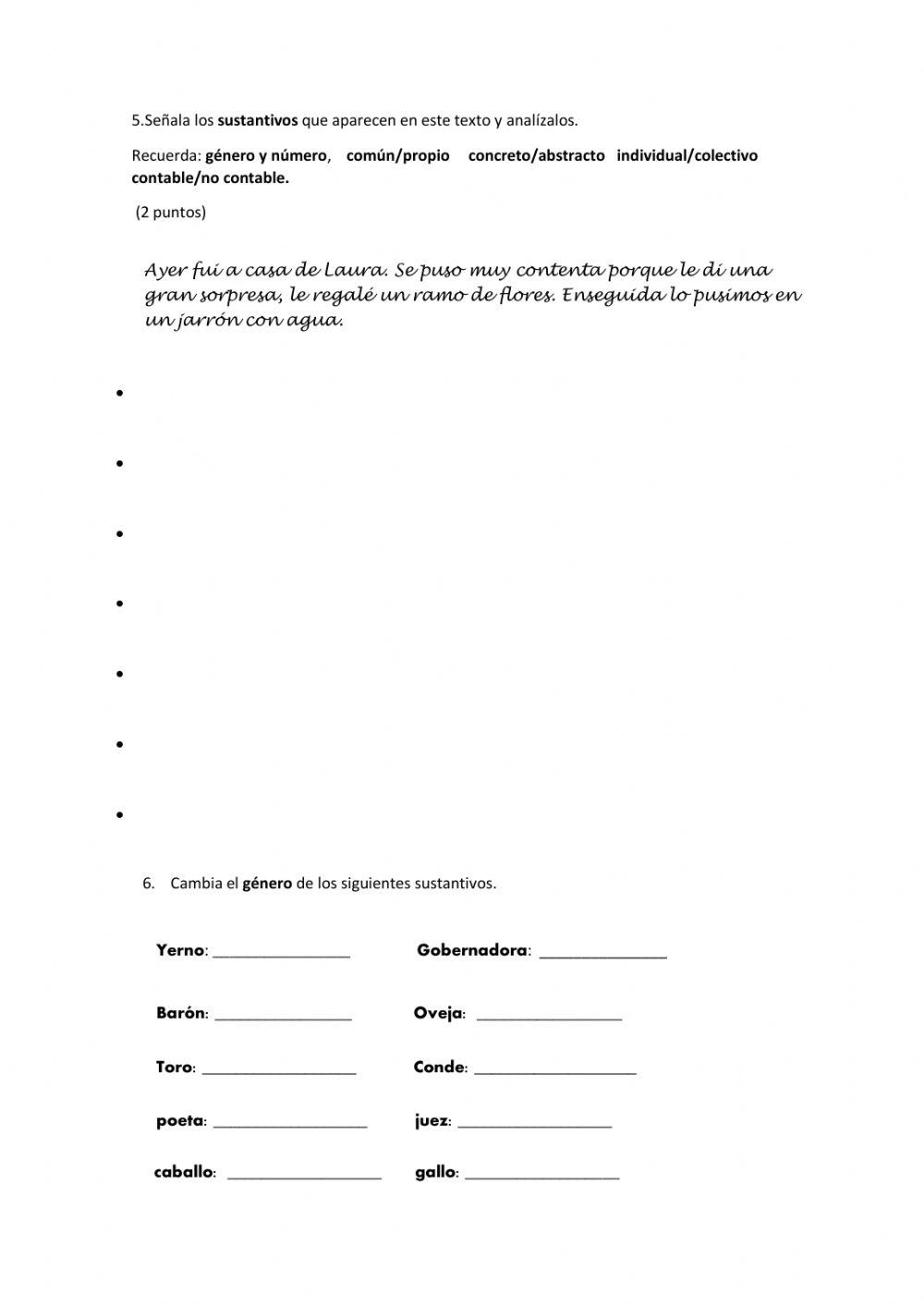 Examen inglés unidad 2