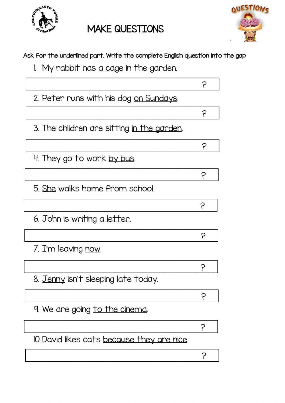 482820 make questions underlined word kitty81