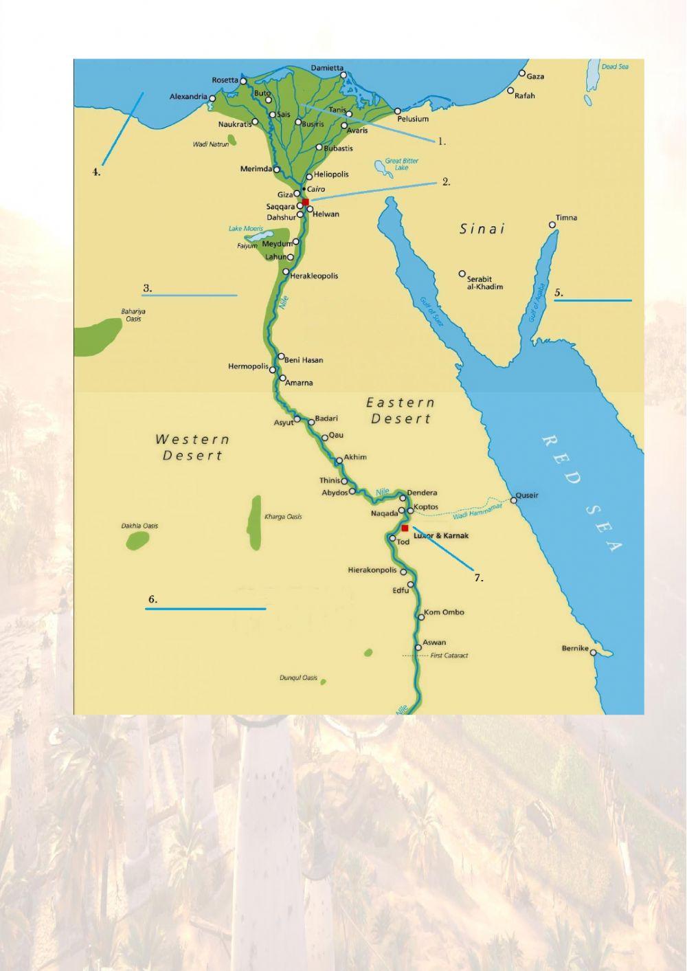 The Major Regions of Egypt